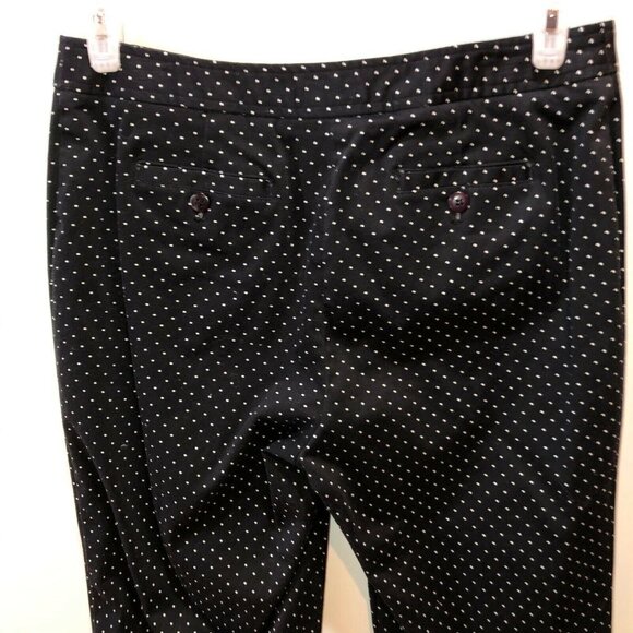 Charter Club Petite 12P Black Polka Dots Katherine Fit Cropped Pants Capris - Picture 5 of 8